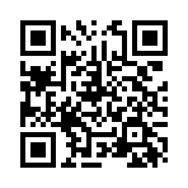 QR code with black and white pixel pattern.